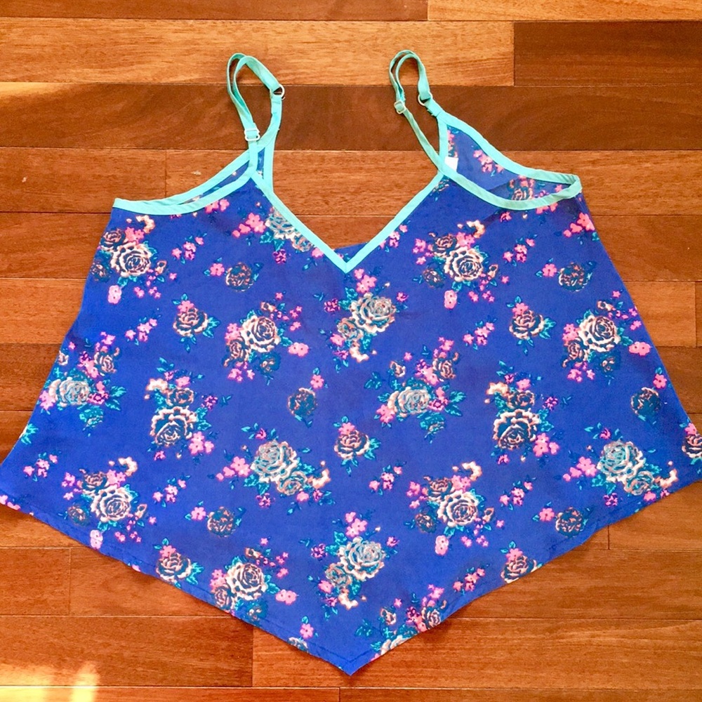 Neon Flowers Crop Top